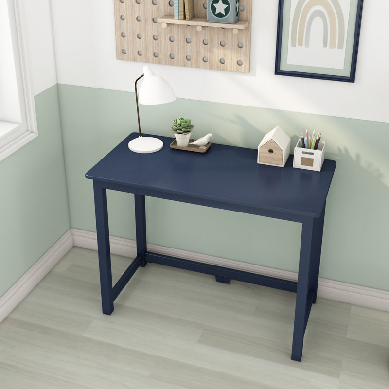 Essays Large Writing Desk, Blue, 29.75"H x 39.5"W x 19.75"D