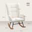 Mahalia Teddy Velvet Rocking Chair-1888975955