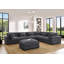 Canapé modulaire réversible de coin avec repose-pieds Arliz-64288968