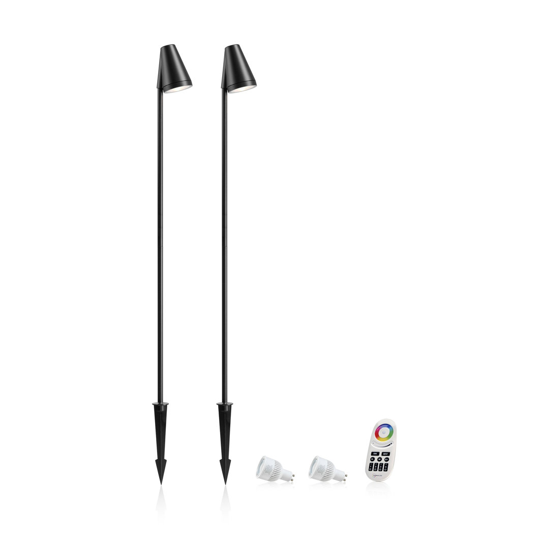 Auraglow Colour Changing IP65 Tall Outdoor Garden Spike Light