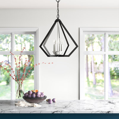 Lustre géométrique unique à 5 lumières Buckeys