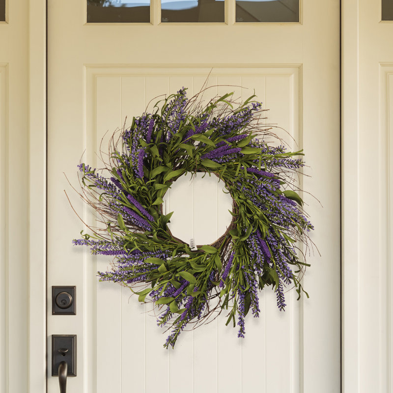 Faux Lavender Silk 24'' Wreath
