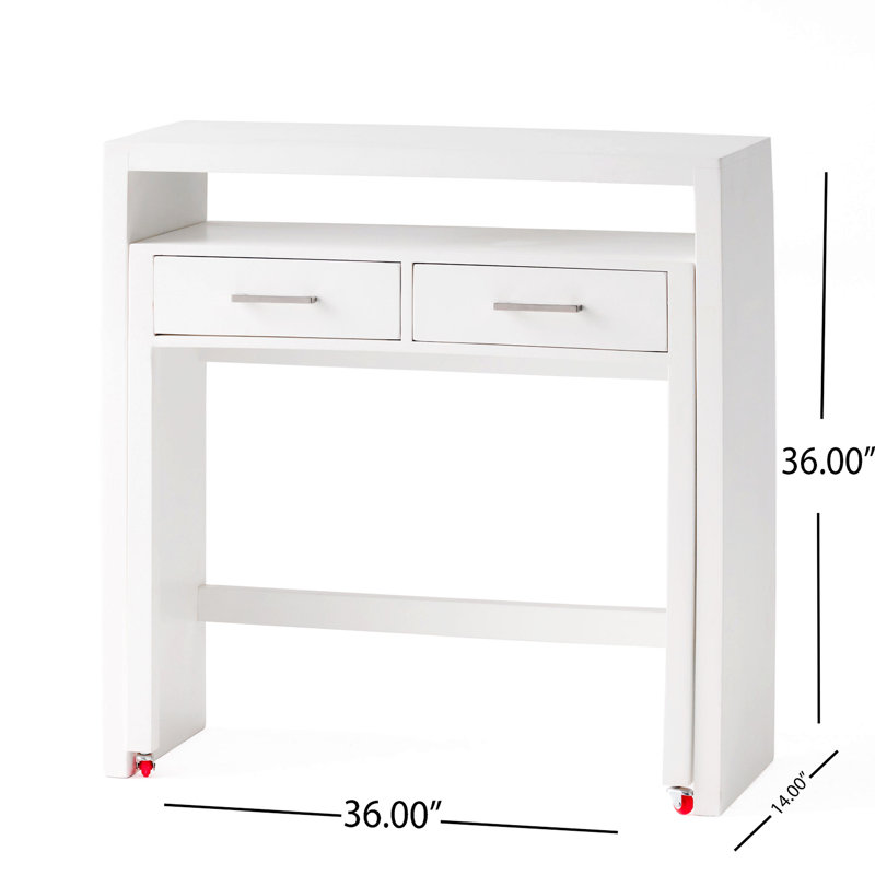 Desk With Upper Console Table