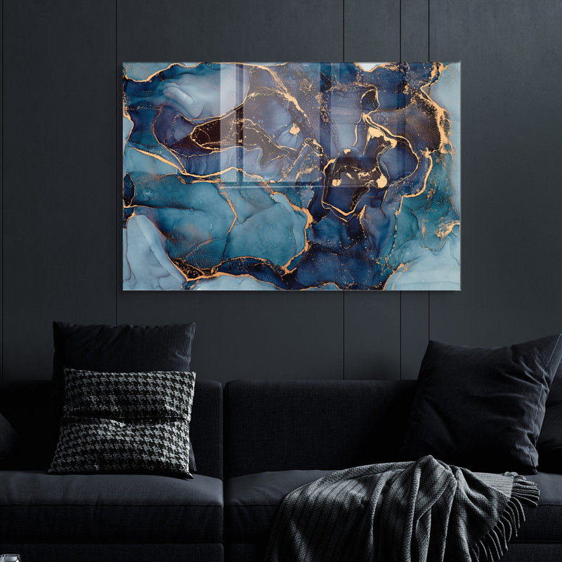 Stunning Tempered Glass Wall Art Painting, 27.6 x 39.4 inches | 100% Tempered Glass, Thickness: 0.16 inches | Elegant Home Decor for Living Room or Office, Durable & Easy to Clean, Perfect Gift Idea