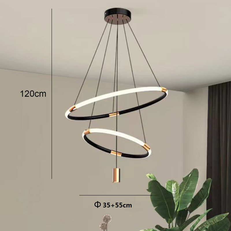 Carliegh 2 - Light Unique/Statement LED Chandelier