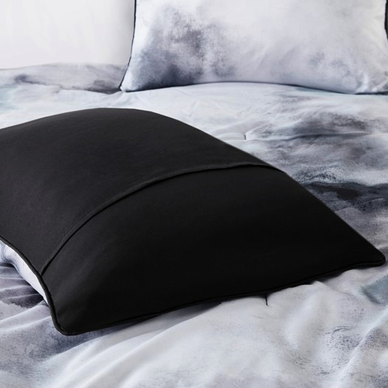 Collection d'édredon pour lit simple / simple TG avec motif aquarelle et coussin décoratif en microfibre