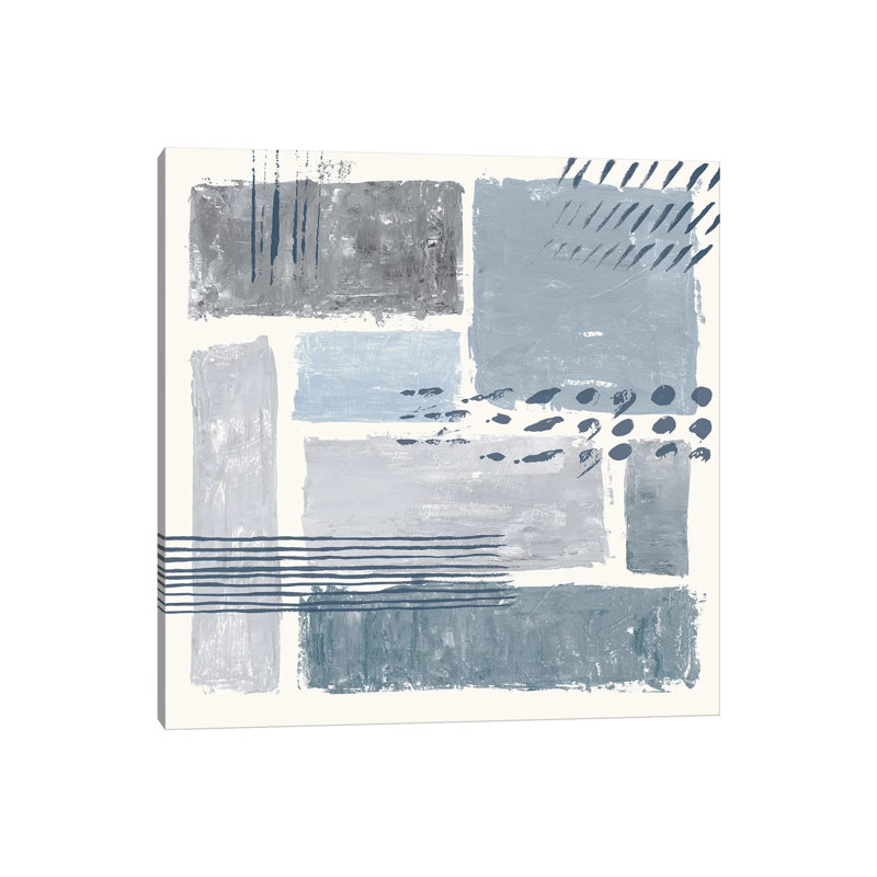 Between The Lines III by Sarah Adams - Wrapped Canvas Painting, 30.48 cm H x 30.48 cm W