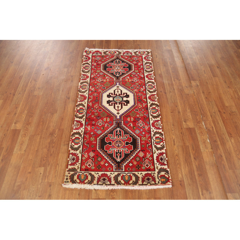 Handmade Wool Traditional Runner Rug 2x5