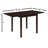 Rectangular 52-Inch Extension Dining Table, Cappuccino