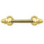 Caché II tissue post {large escutcheon} with Swarovski Clear Crystals  in Gilded Mercury-1155427416
