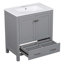 Ensemble de meuble-lavabo simple 18,30 po avec plateau en céramique Ayia-874722739