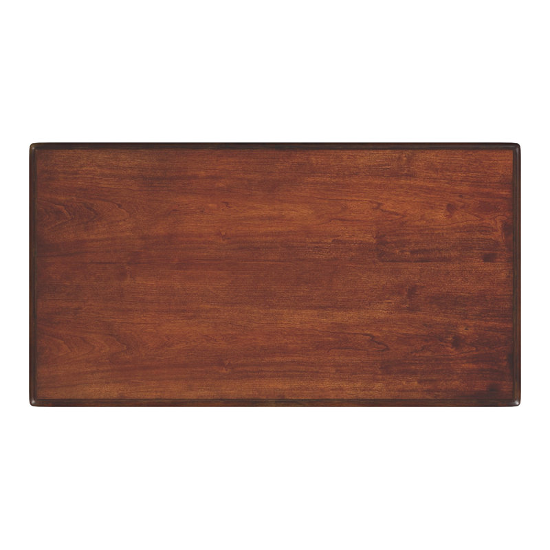 Edmund 38" Writing Desk with Storage, Light Cherry