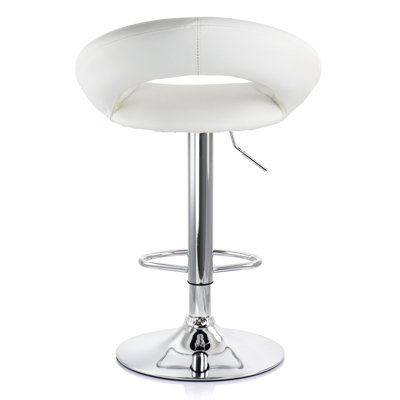 Makada Swivel Upholstered Adjustable Height Counter Stool