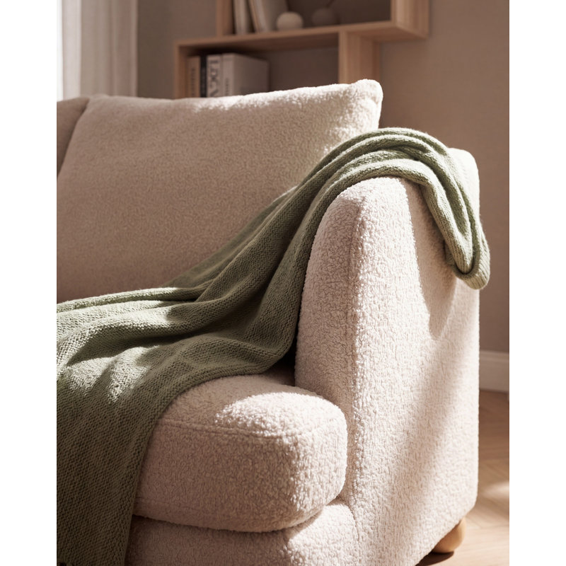 Tomberlin Sofa, White Boucle