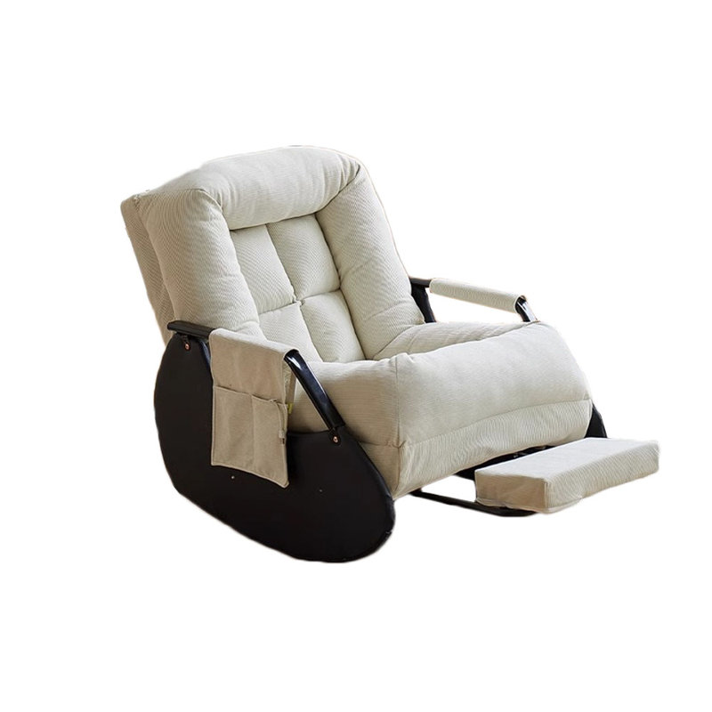 Chaise berçante ergonomique avec sac de rangement, Beige