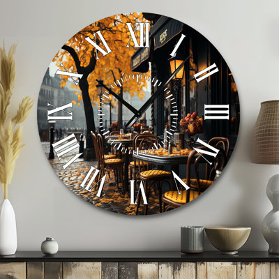 France Parisian Cafe Charm III - France Face Wall Clock