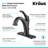 Kraus Arlo Single Hole 1-Handle WaterSense Bathroom Sink Faucet with Drain and Deck Plate-76619047