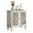Vintage Hollow-Carved Accent Cabinet, 2-Door Display Storage Sideboard with Symmetrical Floral Design, Adjustable Shelf and Solid Wood Legs-944557092