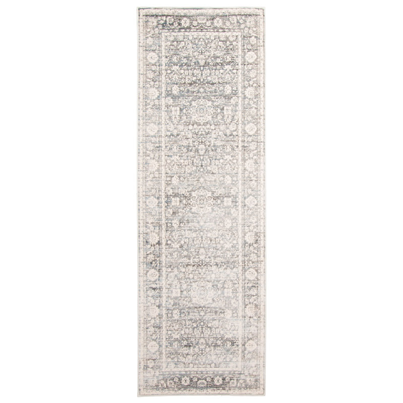 Morcant Oriental Gray Area Rug, Runner 2'8" x 8'2"