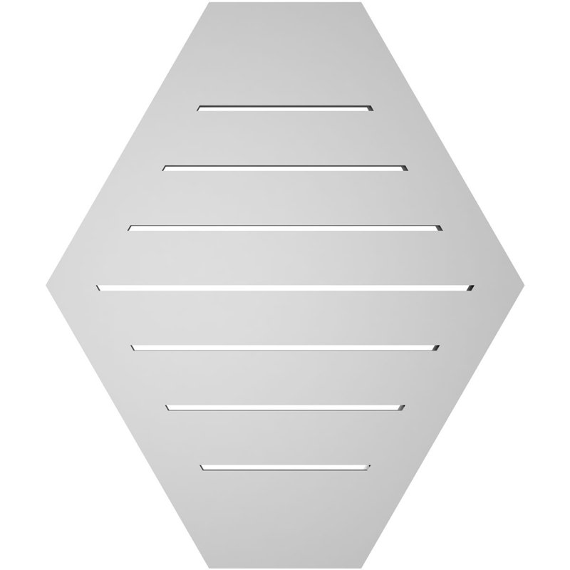 Évent horizontal fonctionnel à pignon en uréthane à surface horizontale Signature, H 26 po x l 22 po x P 2 po