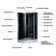 47.7'' W 89'' H Framed Round Steam Shower