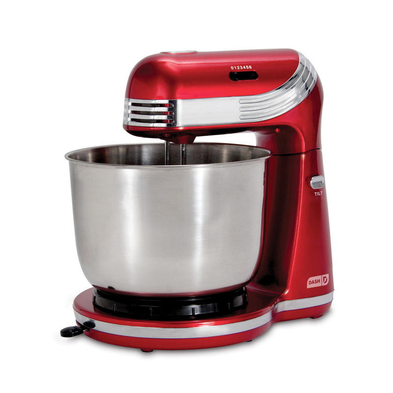 Dash Mixers 6 Speed 2.5 Qt. Stand Mixer, Red