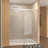 60" Width X 72"Height Single Sliding Shower Door,5Mm Fixed Glass And 6Mm Sliding Glass Frameless, Clear Tempered Glass, Stainless Steel Handle-123404408