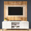 Meuble audio-vidéo 94W avec meuble télé 94W, armoire de rangement haute et petit panneau mural