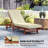 Chaise Lounge Cushion, 4" Thick Outdoor Lounge Chair Cushions with Non-Slip Ties, Waterproof and Fade Resistant Lounger Replacement for Patio, 26" x 80 ", Cream White-870667470-870667469