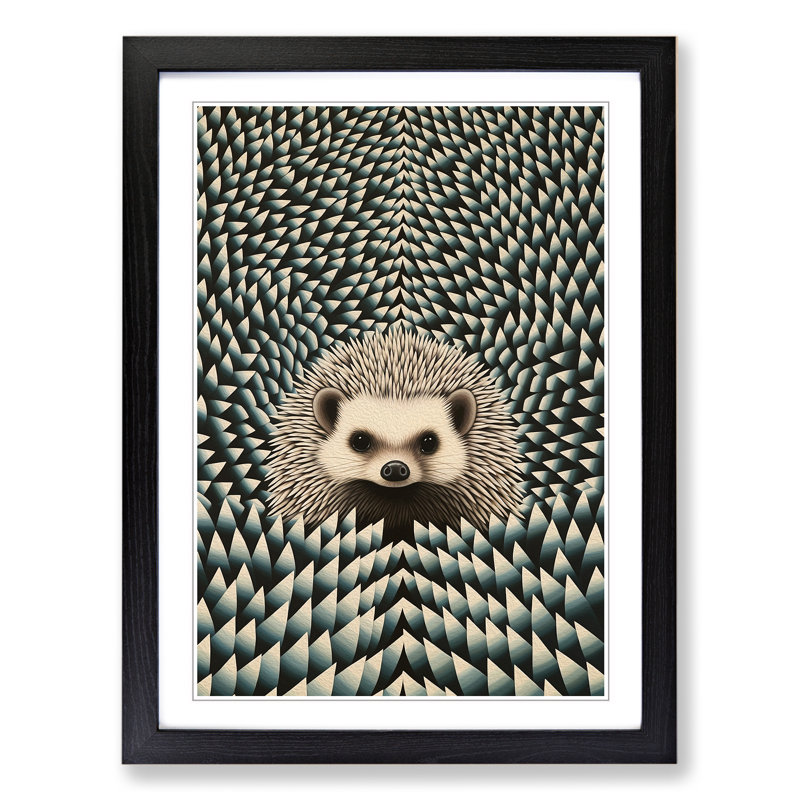 Hedgehog Op - Framed Print