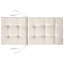 Set of 8 Back/Seat Cushions MAUI PREMIUM-115243782