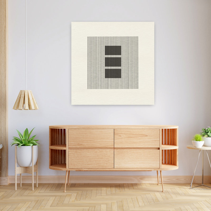 Art contemporain, art minimaliste abstrait, H 36 po x l 36 po