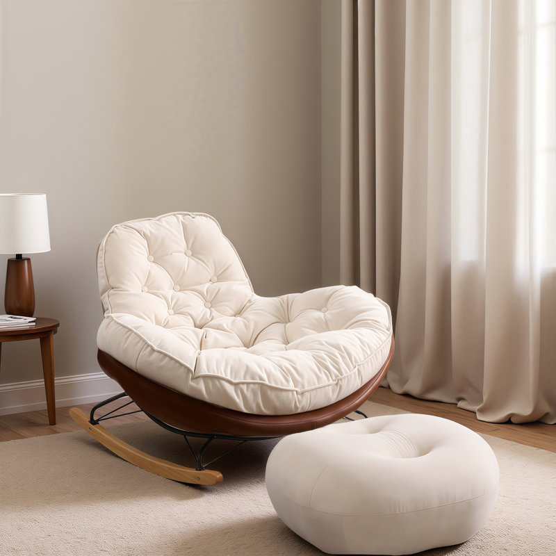 Fauteuil de jeu rembourré amovible Irving , Café noir