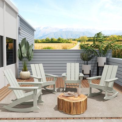 Chaise berçante d'extérieur en plastique Joubert