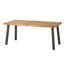 Table de salle à manger ou de patio en bois massif de style industriel et moderne Grider-100638819