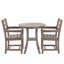 Modern Patio Bar Sets, HDPE 3 Piece Compact Bistro for Balcony Dining-271667182