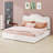 Modern Platform Bed With Upholstered Design