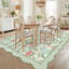 Tapis festonné moderne antidérapant Farmhouse Floral-937194406