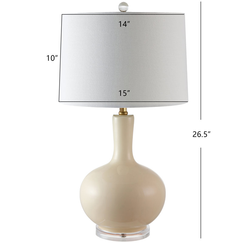 Ensemble de lampe de table 26,5 "Amose, Crème