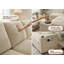 3 Seater Corduroy Sofa Bed with Storage-2095209299