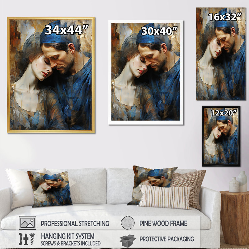 Pieta deuil, collage sur toile, H 40 po x l 30 po x P 1,5 po, Toile tendue