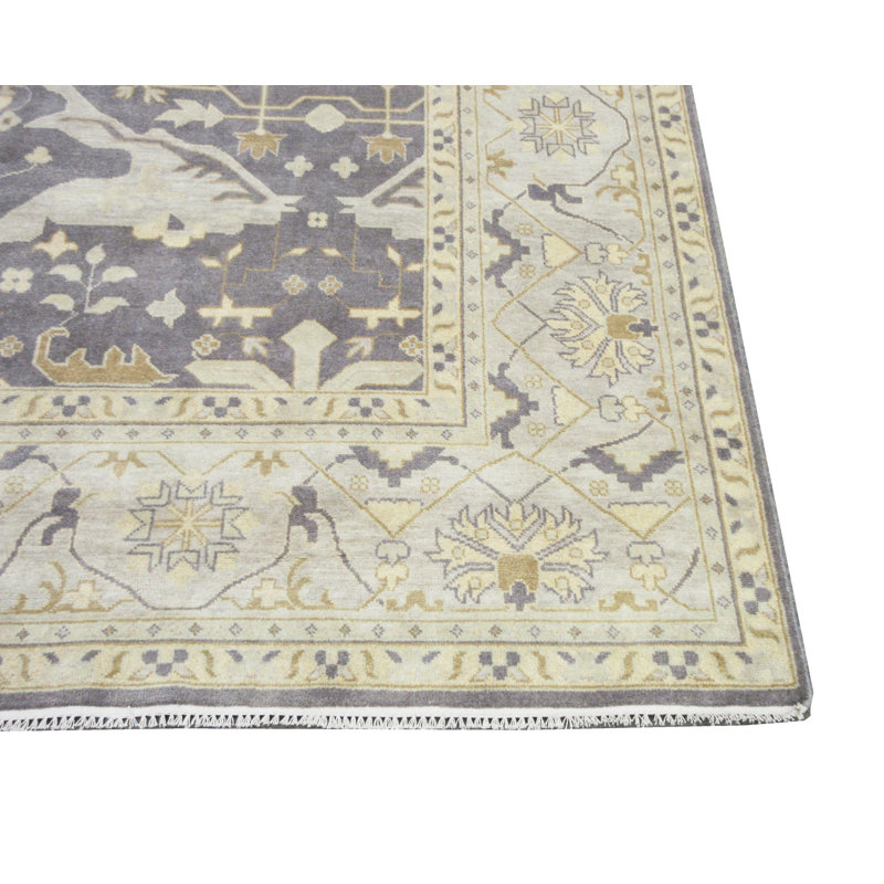 12X15 Grey Oushak Hand-Knotted Rug