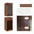 19.69" Brown Rectangular Solid Wood Wine Racks-1384141150