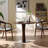 Walnut Round Solid Wood Dining table-1706138940