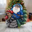 Masterpiece Woodcarved Rooster Traveler Santa Figurine