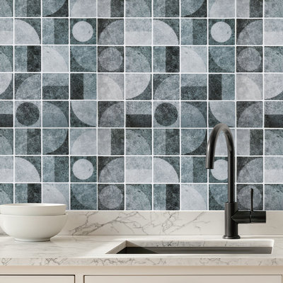 10 PCS Peel and Stick Marble Wall Tile Stickers