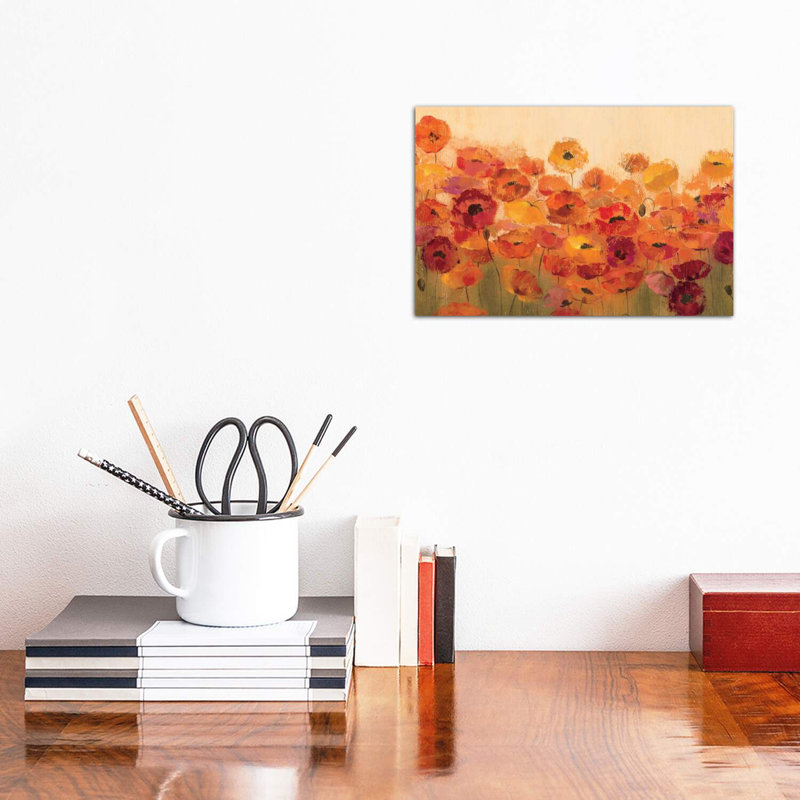 " Summer Poppies " by Silvia Vassileva, Wrapped Canvas, 26" H x 40" W x 1.5" D