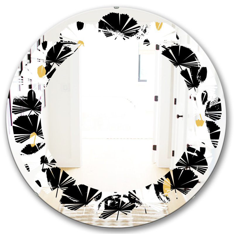 Miroir mural Leaves, H 31,5 po x l po