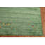 Tapis oriental rayé vert Gabbeh 8