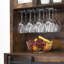 Armoire-bar 70 po avec portes de grange coulissantes et tablettes de rangement-2134946527